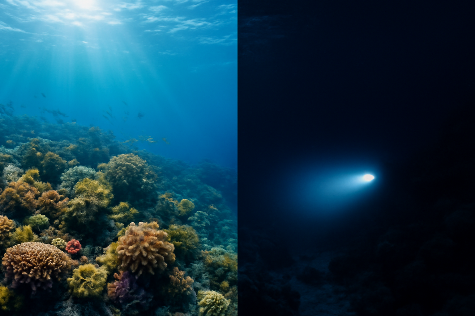 Selam Siang vs Selam Malam: Perbandingan Visibilitas dan Sensasi